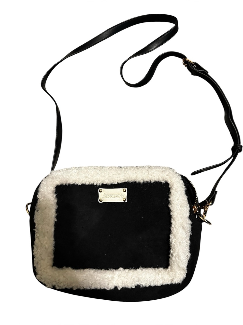 Bearpaw sherpa crossbody bag